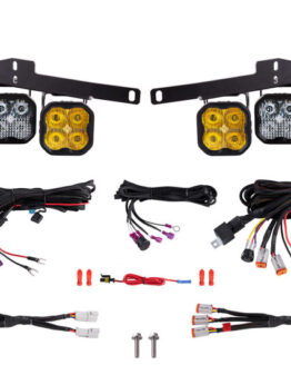 Diode Dynamics SS3 LED Fog Light Kit - Yellow Pro Fits 17-20 Ford Raptor