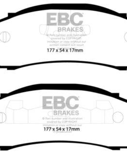 EBC Extra Duty Front Brake Pads ED91255 Non-Asbestos Organic Fits 97-99 Cherokee