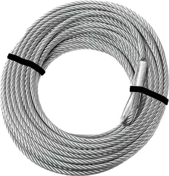 KFI Winch Cable 5/32 in x 49 ft 2000 lb Capacity Galvanized Steel - Image 2
