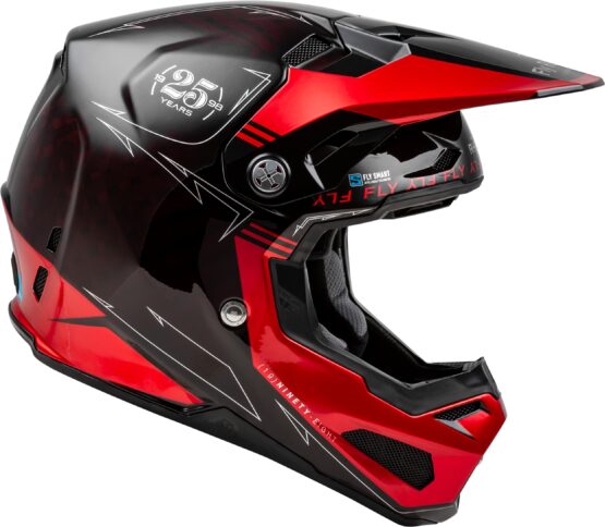 Fly Racing Formula S Carbon Legacy Helmet Red Carbon/Black 2X-Large - Image 2