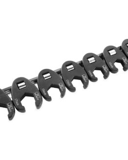 Bikemaster 10-Piece 3/8in Metric Flare Crowfoot Wrench Set (10-19mm)