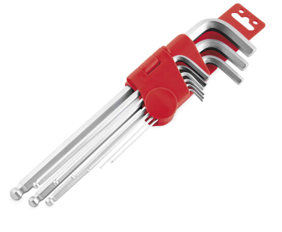Ball End Hex Wrench Set - Long 1.5, 2, 2.5, 3, 4, 5, 6, 8 & 10mm