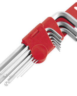 Wrench Set & Holder - Metric Short Ball End Hex