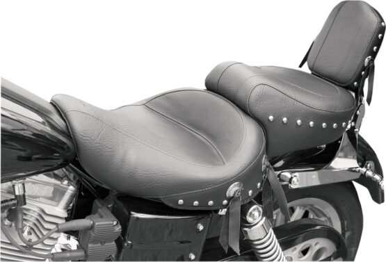 Chrome Studded Wide Touring Seat