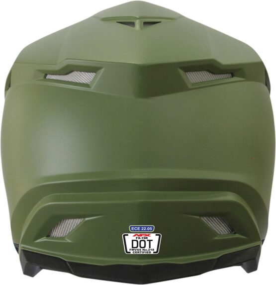 FX-19R Full Face Offroad Helmet Matte Green 2X-Large - Image 2