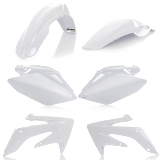 Acerbis White Plastic Kit 6pc Fits 06-09 Honda CRF250R