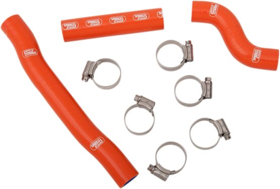 Orange Race Radiator Hose Kit w/Clamps