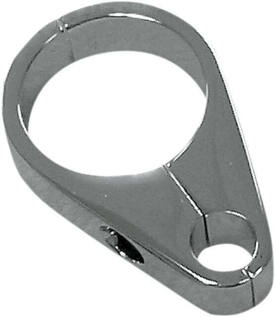 Drag Specialties Cable Clamp Chrome 1-1/4 in Single Cable