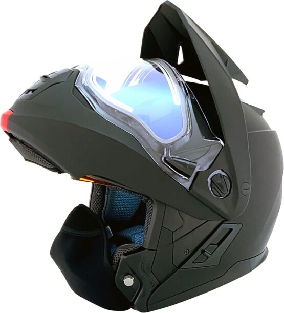 AFX FX-111DS Electric Snow Helmet Matte Black Small - Image 3
