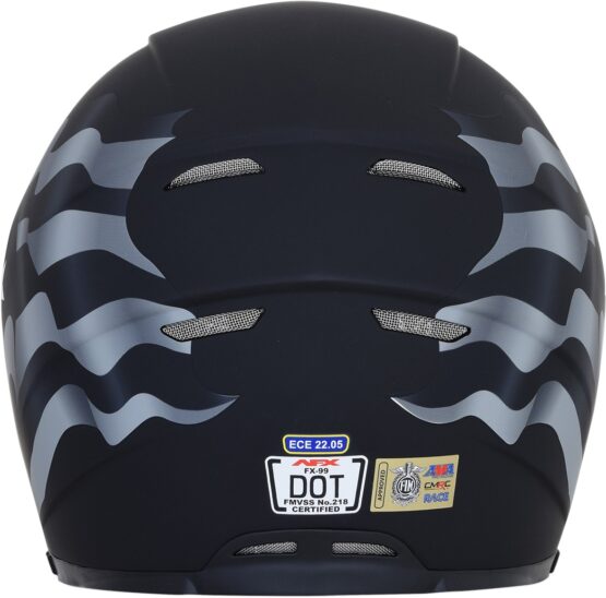 FX-99 Full Face Street Helmet Black Small - Image 2