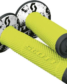 SX2 Tattoo 2 Motorcycle Grips Black/Neon Yellow 7/8"