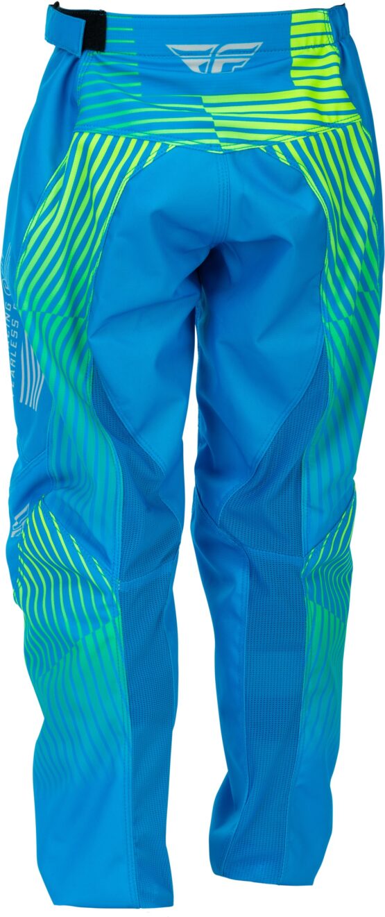 Fly Racing F-16 Youth Pants Blue/Hi-Vis Size 26 - Image 2