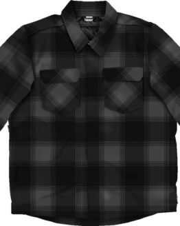 ICON Fallblock CX Flannel Jacket Men's L Black/Gray