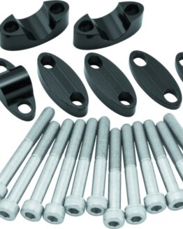 Aluminum Handlebar Risers 7/8in - Black