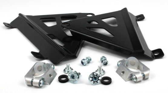 Black Aluminum Radiator Braces - Image 2