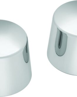 Chrome Front Axle Nut Caps by Kuryakyn