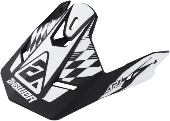 Answer AR1 Sweep Visor Black/White Youth - Image 2