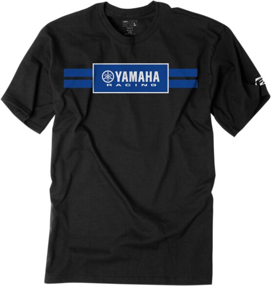 Factory Effex Men's Yamaha Racing Stripes Tee Black Large
