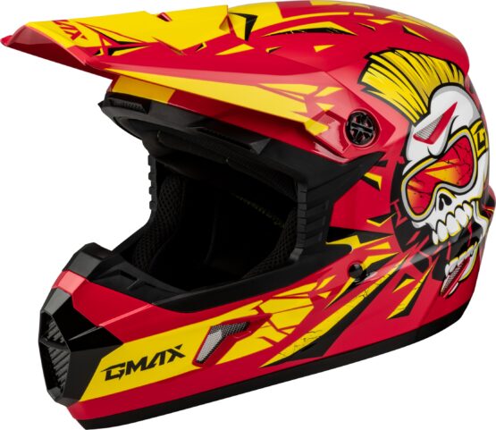 GMAX MX-46Y Unstable Youth Helmet Red/Yellow Medium