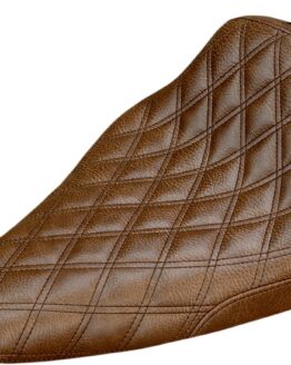 Renegade Lattice Stitched Solo Seat Brown Gel