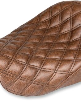 Renegade Lattice Stitched Solo Seat Brown Gel