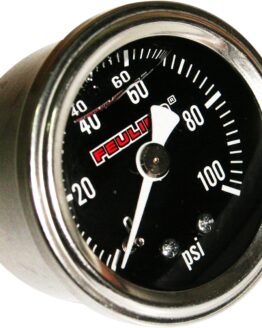 Feuling Liquid Filled Oil Pressure Gauge Black Back Port 9043
