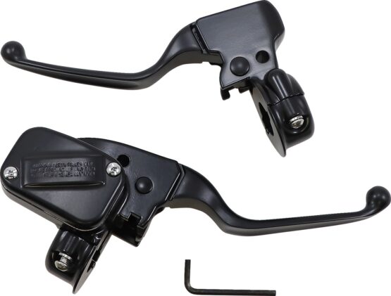 Drag Specialties Brake/Clutch Lever Assembly Black For Harley-Davidson