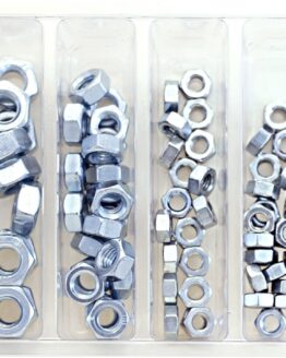 Bolt Hex Nut Assortment 90 Piece Kit Silver M5-M10