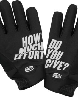 100% Men's Brisker Cold-Weather Gloves Black Size L for ATV/Motocross