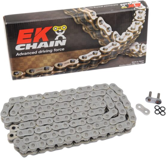 EK 520ZVX3 Sportbike Chain 120 Links Chrome