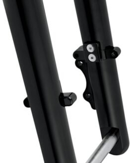Arlen Ness Hot Leg Fork Legs Black Smooth Dual Disc