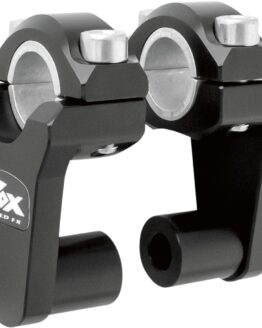 Rox Elite Pivoting Handlebar Risers 2in Black For 7/8in and 1-1/8in Bars