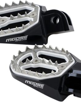 Qualifier Footpegs Black/Silver