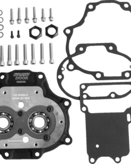 BAKER Drivetrain Transmission Door Wrinkle Black For Harley-Davidson