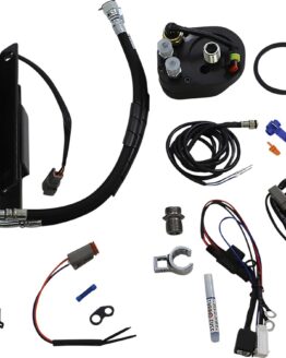 UltraCool RF-2SS Chrome Oil Cooler Kit for Harley Touring 09-16