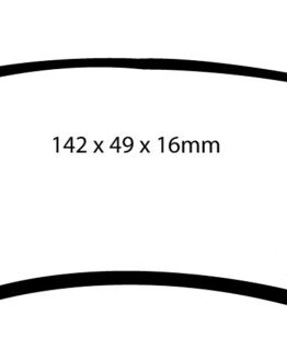 EBC Greenstuff Rear Brake Pads DP61633 Fits 00-01 Ford Expedition 4.6 2WD