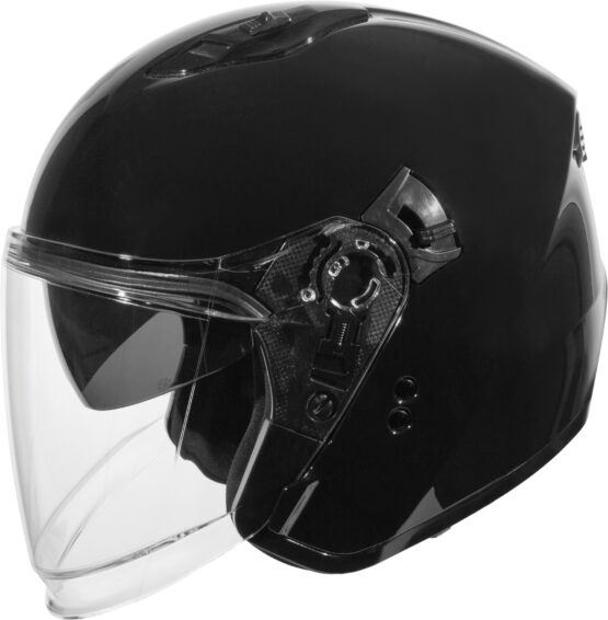 GMAX OF-87 Open Face Helmet w/LED Light Black Small