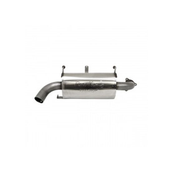 MBRP Sport Slip-On Exhaust Silver Fits 16-21 Polaris RZR XP 925 Turbo/S