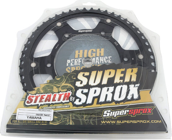 Supersprox Stealth Rear Sprocket 51T Black 520 For Yamaha YZ WR TTR - Image 2