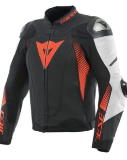 Dainese Super Speed 4 Perforated Leather Jacket Black/White/Red 50