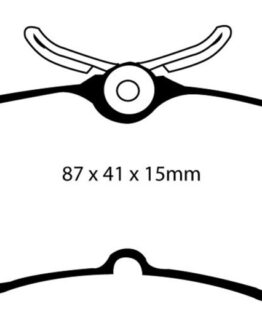 EBC Yellowstuff Rear Brake Pads DP41218R Fits 13+ Ford Fiesta 1.6 Turbo ST