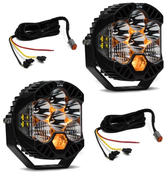 LED Light Kit LP6 w/Upfitter For Jeep JL/JT Rubicon Steel Bumper