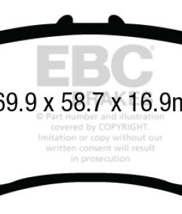 EBC Yellowstuff Front Brake Pads Semi-Metallic DP43024R Fits 14+ Acura MDX 3.5