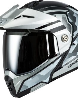 GMAX MD-74 Striker Modular Helmet Silver/Blue Metallic Small