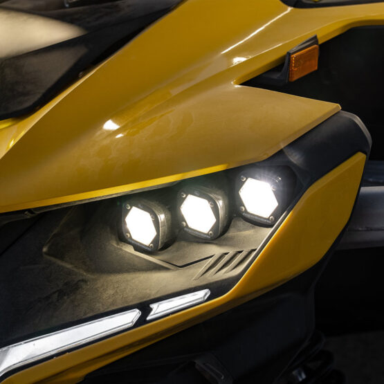 Baja Designs Triple S1 Unlimited Headlight Kit For Can-Am Maverick R 2024 - Image 2
