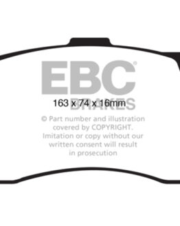 EBC Bluestuff NDX Front Brake Pads Semi-Metallic Fits 08-10 BMW 135 3.0 Turbo