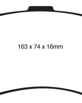 EBC Yellowstuff Front Brake Pads Semi-Metallic Fits 08-10 BMW 135 3.0 Turbo