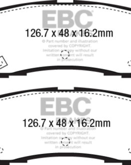 EBC Yellowstuff Rear Brake Pads Semi-Metallic Fits 15+ Mustang 2.3 Turbo