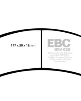 EBC Extra Duty Front Brake Pads Semi-Metallic ED91304 Fits 02 Cadillac Escalade