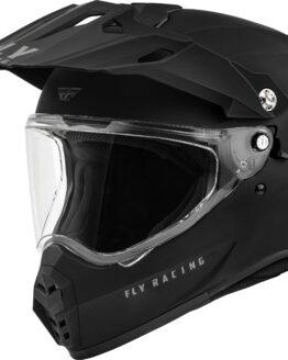 Fly Racing Trekker Solid Helmet Matte Black Small